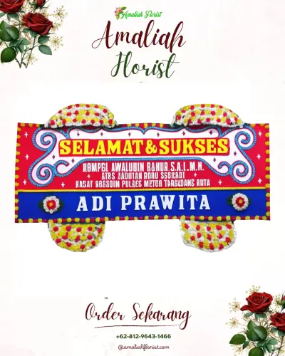 Karangan Bunga Ucapan Selamat di Gebang Raya