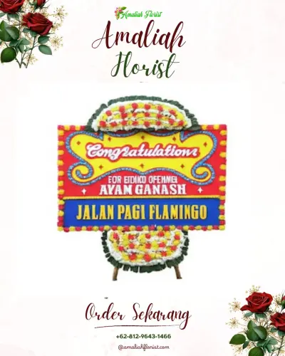 Bunga Papan Congratulation di Gebang Raya